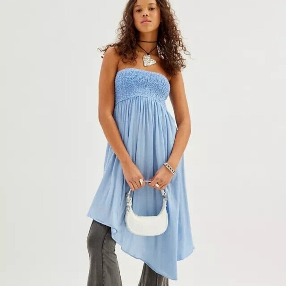 Out From Under Tessa Convertible Mini Dress Urban Smocked Asymmetrical XS